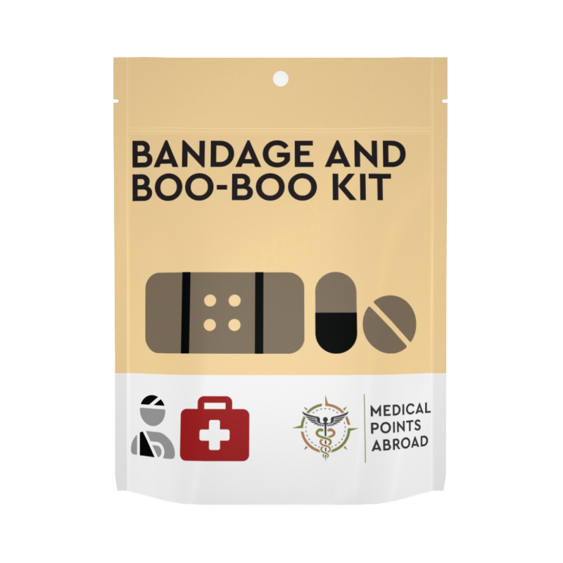 Bandage and Boo-Boo Kit for cuts to headaches for all.