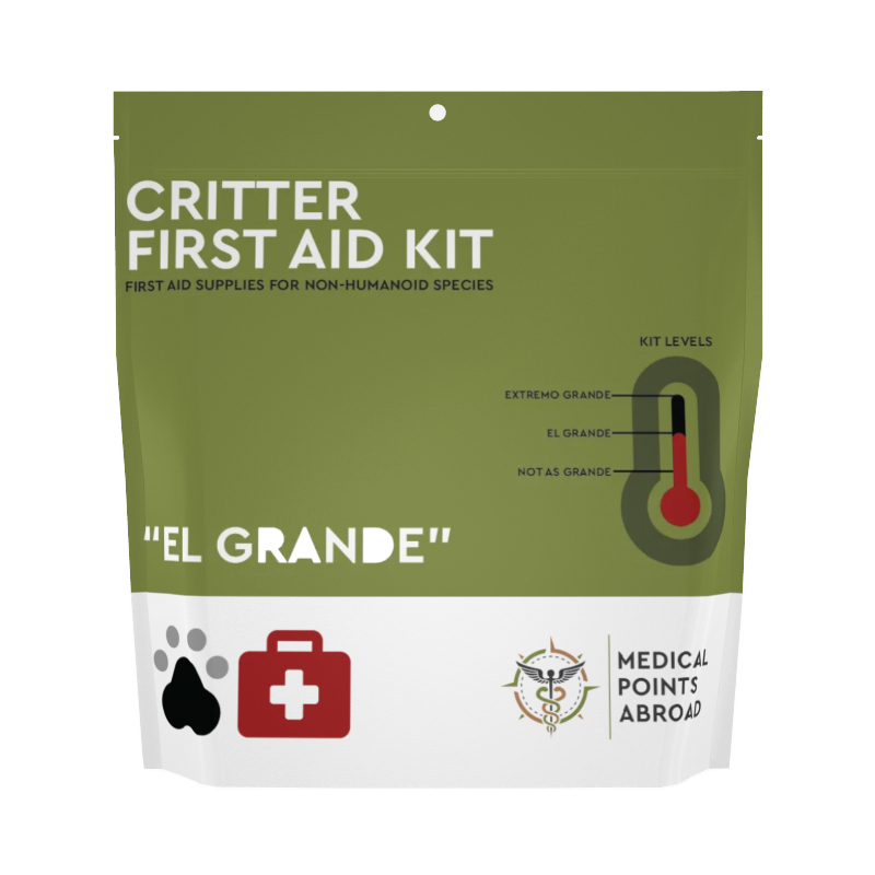 Critter First Aid Kit El Grande is the best solution to first aid for dogs, cats and small animal medical emergencies.