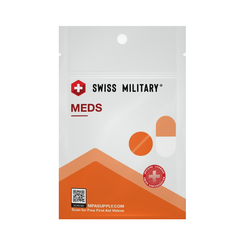 front of packaging for swiss brands medications mini kit